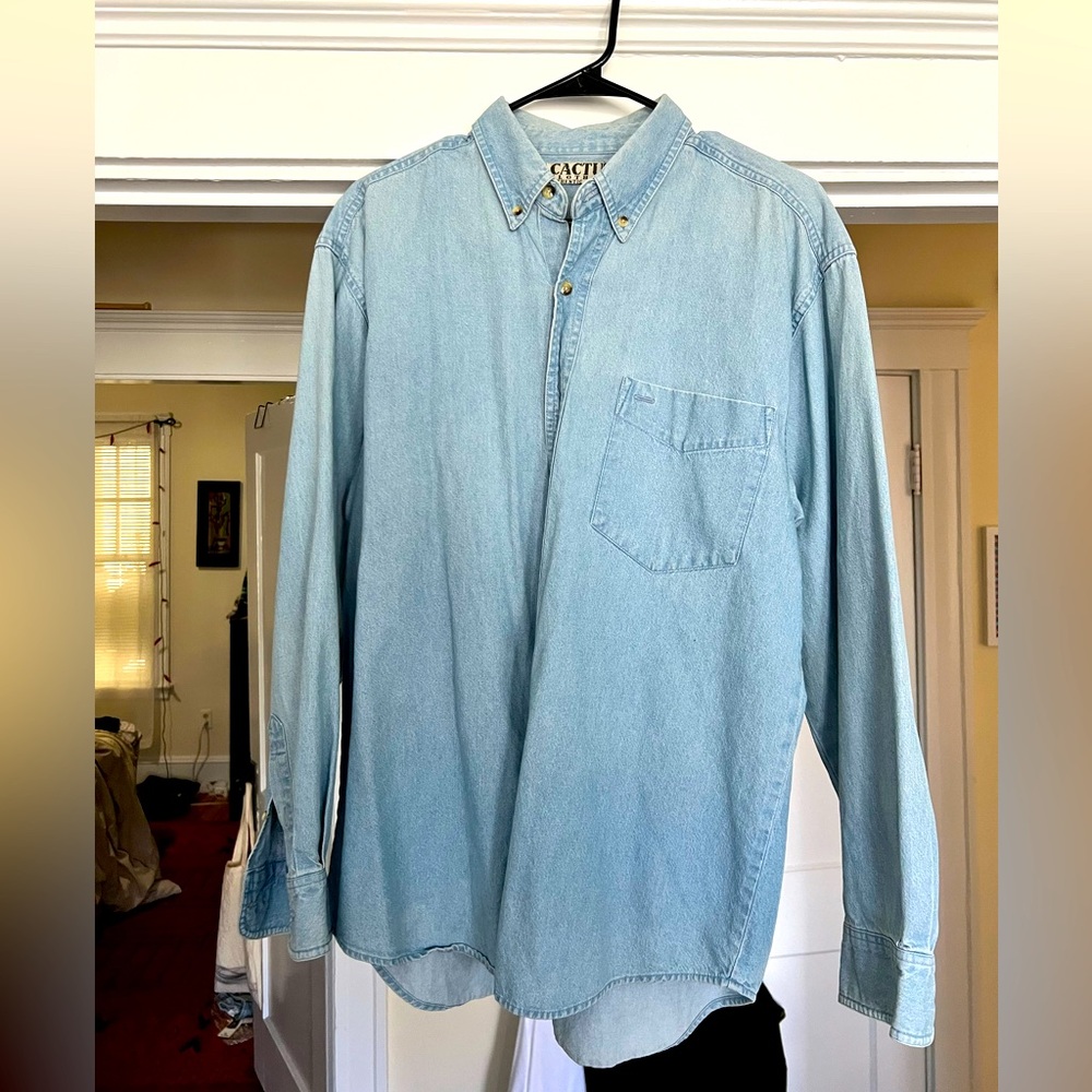 Cactus Clothing Denim button down shirt